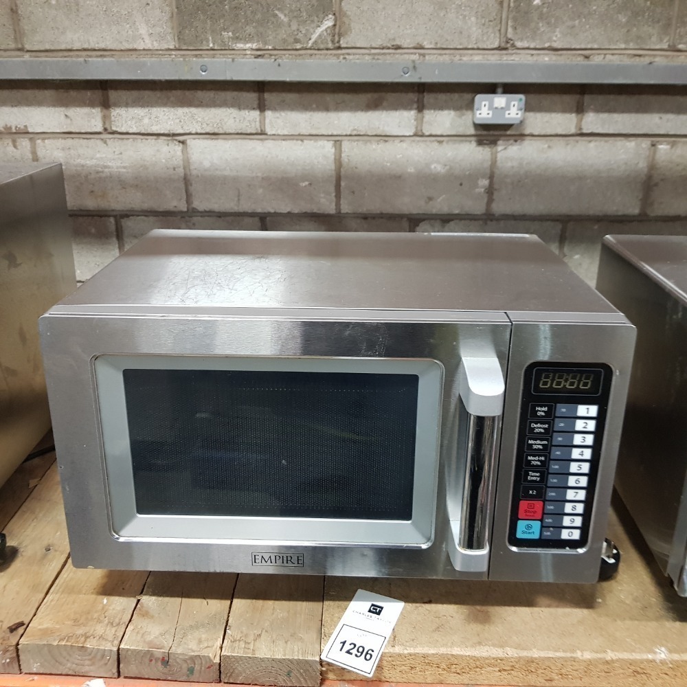 1 X EMPIRE COMMERCIAL MICROWAVE OVEN 25LITRE 1000W General Sale 8th