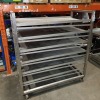 1 X STAINLESS STEEL BAKERY TROLLEY ON WHEELS