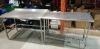 2 X STAINLESS STEEL PREP TABLES -SIZE1X 135CM X 70CM X 90CM - 1X 125 X 60 X 90CM