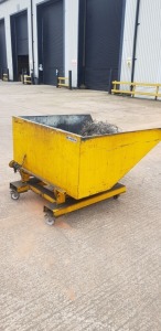 1 X CONTACT INDUSTRIAL TIPPER SKIP 1000KG CAPACITY - S/N 173282A