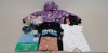 50 X BRAND NEW MIXED KIDS CLOTHING LOT CONTAINING DARE 2B GIRLS PUFFER JACKET ( SIZE 5-6 YRS ) - CONVERSE BLACK T-SHIRT ( SIZE 4-5 YRS ) - MARVEL SPIDERMAN BOXERS - UNICORN KIDS SHOES - GEORGE PACK OF 10 LONG SLEEVE TOPS IN VARIOUS COLOURS ETC IN VARIOUS