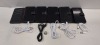 5 X WORKING MICROSOFT SMART PHONES WITH CHARGE CABLES AND CASES ( NO POWER BRICKS )