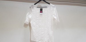 24 X BRAND NEW DOROTHY PERKINS IVORY BLOUSE - ALL SIZE 28R ( UK XS )