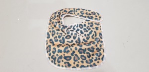 100 X BRAND NEW PET BIBS WITH LEOPARD PRINT - IN SIZES SMALL / MEDIUM & LARGE