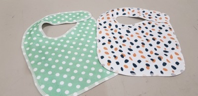 77 X BRAND NEW PET BIBS WITH SPOTTED PRINT - IN SIZES SMALL / MEDIUM & LARGE