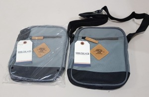 45 X BRAND NEW SOULCAL & CO PREMIUM QUALITY MINI GADGET BAGS IN CHARCOAL / BLACK - RRP £11.99pp **PICK LOOSE**