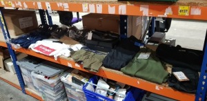 18 PIECE MIXED SPORTS LOT TO INCLUDE THE NORTH FACE BLACK TIGHTS (SMALL) - NAPARAJI GREEN CREWNECK SWEATER (LARGE) - VARIOUS TOMMY HILFIGHER BOXERS (MEDIUM) - UNDER ARMOUR TRACKSUIT TOP & PANTS (LARGE) AND A LARGE QUANTITY OF UNDER ARMOUR BASEBALL CAPS ET