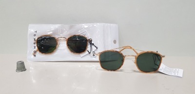 100 X BRAND NEW TOPSHOP SUNGLASSES ( ALL INDIVIDUALLY PACKED ) - RRP £ 14.00 PP TOTAL RRP £ 1400.00