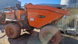 AUSA D 1000 AP DUMPER, SERIAL NO: 63276690, YEAR 2017, STARTS WITH JCB KEY, DUMPER LEVER LOOSE BUT STILL OPERATES BUCKET TIP, 815.6 HOURS