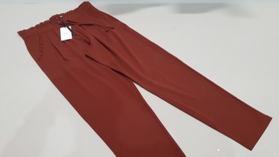 40 X BRAND NEW JACQUELINE DE YONG SMOKE PAPRIKA CATIA NOOS PANTS - SIZE LARGE