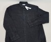 9 X BRAND NEW TOPMAN DENIM BLACK JACKETS - SIZE SMALL + LARGE - RRP £35.00 - TOTAL £315