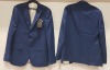 20 X BRAND NEW BURTONS NAVY COBALT SLIM FIT BLAZERS - IN VARIOUS SIZES - IN 2 TRAYS