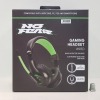 32 X BRAND NEW GREEN / BLACK NO FEAR CUSHIONED BASS BOOSTED GAMING HEADPHONES WITH MIC - (360 SOUND ABSORPTION) - COMPATIBLE WITH PS5, PC, SMARTPHONE & XBOX ONE - 1.4 METRE CABLE LENGTH - IN 2 BOXES