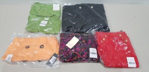 50 X BRAND NEW MIXED CLOTHING LOT CONTAINING - ELSA.M BY MAY BODYSUIT - FOREVA YOUNG DRESS - VERA AND LUCY DRESS - BISOUS PROJECT LONG CARDIGAN - ATTENTIF JACKET ETC IN VARIOUS SIZES IN 2 TRAYS