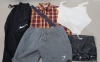 25 X BRAND NEW MIXED CLOTHING LOT CONTAINING DOROTHY PERKINS JUMPER - ZARA PANTS - GYM SHARK SHORTS - NIKE JOGGERS - JACAMO PANTS - DR MARTENS SHIRTS ETC IN VARIOUS SIZES IN 1 TRAY