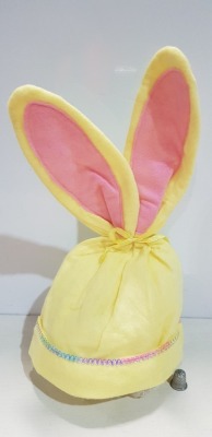 150 X BRAND NEW YELLOW EASTER RABBIT HATS IN 1 BOX