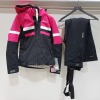 1 X BRAND NEW NEVICA MERIBEL SKI SET (JACKET AND PANTS) IN PINK AND BLACK, SIZE SMALL (10) RRP £219.99