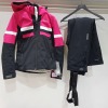 1 X BRAND NEW NEVICA MERIBEL SKI SET (JACKET AND PANTS) IN PINK AND BLACK, SIZE 8, RRP £219.99