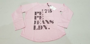 32 X BRAND NEW PEPE JEANS KIDS MUNCHIE T-SHIRTS - IN PINK - IN VARIOUS SIZES TO INCLUDE ( UK KIDS 12 / 14 / 16 ) - PICK LOOSE