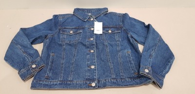 10 X BRAND NEW WAREHOUSE BLUE DENIM JACKETS - ALL IN VARIOUS SIZES ( RRP £ 46.00 PP - TOTAL RRP £ 490.00 ) - PICK LOOSE