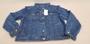 10 X BRAND NEW WAREHOUSE BLUE DENIM JACKETS - ALL IN VARIOUS SIZES ( RRP £ 46.00 PP - TOTAL RRP £ 490.00 ) - PICK LOOSE