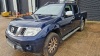 BLUE NISSAN NAVARA OUTLAW DCI AUTO, REG NO: AU13 ODT, ENGINE SIZE: 2991CC, 1ST REGISTERED: 28/03/2013, 2 KEYS, WITH V5, MILEAGE: 167019, SAT NAV, CRUISE CONTROL, CLIMATE CONTROL, ELECTRIC HEATED FRONT SEATS, FULL LEATHER SEATS, AUTOMATIC, SUN ROOF, BOSE S - 2