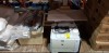 MIXED LOT TO INCLUDE 1 X HP LASERJET P3015 PRINTER ,1 X AJUSTABLE MONITOR STAND, 1 X FULL TRAY SERVER BRACKETS