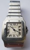 CARTIER SANTOS GALBEE XL MODEL STEEL BRACELET WATCH WITH AUTOMATIC MOVEMENT. MODEL REF: W20098D6, SERIAL NO.: 2823847598CE - VALUATION FOR INSURANCE PURPOSES £3500 (WITH VALUATION CERTIFICATE)