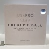 48 X BRAND NEW USA PRO EXERCISE BALL SIZE 55CM WITH PUMP INCLUDED - IN 4 BOXES