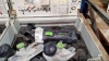 3 X PIECE MIXED TOOL LOT CONTAINING - 1 X VECTURO OS 400 OSCILLATIONG TOOL - 240V WITH ATTACHMENTS - 1 X FESTOOL SANDER 240V - 1X FESTOOL ROUTER 240V - AND VARIOUS ACCESSORIES AND ATTACHMENTS ETC (ITEMS UNTESTED) - 2