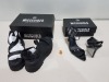 12 X PIECE MIXED BRAND NEW MISS GUIDED LOT CONTAINING - 5 X CHUNKY SOLE CROSS STRAP SANDALS SIZE 7 - 5 X ROPE SOLE KNOTTED HEELED SANDALS - 2 X POINTED TOE BLACK HIGH HEELS