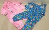 25 X BRAND NEW MIXED BWIV HOODED RAINWEAR BODYSUITS IN VARIOUS STYLES TO INCLUDE CAR PRINT / BUNNY PRINT - IN VARIOUS SIZES TO INCLUDE 5-7 YRS