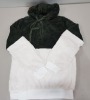 20 X BRAND NEW BWIV WOMANS BAGGY FLUFFY QUARTER ZIP FLEECES - ALL IN PURE WHITE AND GREEN - ALL IN SIZE UK M - IN 1 BOX