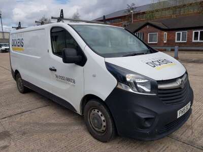 WHITE VAUXHALL VIVARO 2900 CDTI PANEL VAN 1598CC REG: FH15BCY VIN NO: WOL3F7018FV638466 FIRST REGISTERED 19/6/2015 MILEGAE : 66,474 2 KEYS V5 MOT EXPIRES 10/2/2024