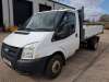 WHITE FORD TRANSIT 115 T330S LTD RWD DIESEL TIPPER 2402CC REG: SYIIUWA VIN NO:WF0FXXBDFFAB80227 MILEAGE: 125,922 FIRST REGISTERED 31/3/2011 2 KEYS V5 MOT EXPIRES 25/8/2023 TIPPER OPERATIONAL - 2