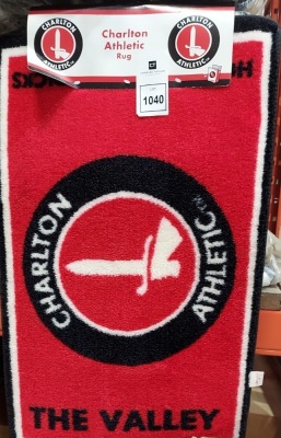 90 X BRAND NEW CHARLTON ATHLETIC RUGS - 50X 80CM