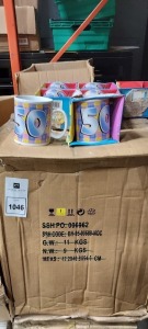 100+ X BRAND NEW HAPPY 50TH BIRTHDAY MUGS (PLEASE NOTE SOME BOXES WATER DAMAGED)