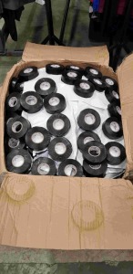 240 X BRAND NEW JAKO BLACK ELECTRICAL TAPE ( R 9 X 2.5 CM ) - IN 1 BOX