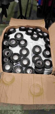 240 X BRAND NEW JAKO BLACK ELECTRICAL TAPE ( R 9 X 2.5 CM ) - IN 1 BOX