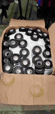 240 X BRAND NEW JAKO BLACK ELECTRICAL TAPE ( R 9 X 2.5 CM ) - IN 1 BOX