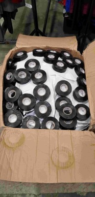 240 X BRAND NEW JAKO BLACK ELECTRICAL TAPE ( R 9 X 2.5 CM ) - IN 1 BOX