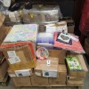 1000+ PIECE MIXED LOT CONTAINING - LARGE GIFT BAGS IN VARIOUS STYKLES - PARTY PLATES - FLOWER PRINT GIFT BAGS - FACE SHEILDS ETC