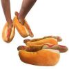 20 X BRAND NEW HOT DOG SLIPPERS SIZE 3-4UK - RRP-£20.00PP - 2