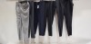 5 X BRAND NEW MIXED SUIT TROUSERS LOT TO INCLUDE 1 X DKNY BLACK - SIZE 38 1 X RETRO 72 CHEQUERED WHITE AND WHITE - NO SIZE 1 X UNBRANDED BLACK - WAIST 38 1 X UNBRANDED GREY - WAIST 32 1 X PEPE JEANS CHEQUERED NAVY BLUE - SIZE 32