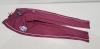 15 X BRAND NEW CASTORE MICROFIBRE TRACKSUIT PANTS - ALL IN MAROON COLOUR - IN MIXED SIZE TO INCLUDE L28 / XS34 / SX32 ETC - IN 1 TRAY