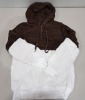 40 X BRAND NEW BWIV WOMANS BAGGY FLUFFY QUARTER ZIP SWEATSHIRTS / FLEECES - IE. 20 SWEATSHIRTS ALL IN TIE DYE COLOUR - ALL IN SIZE L & 20 FLEECES ALL IN 2 TONE COLOUR - PURE WHITE AND BROWN - ALL IN SIZE UK L - IN 4 TRAYS - 2