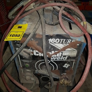 1 X CLARKE WELD 160 TURBO WELDER INCLUDES 7 WELDING MASK VISORS - ( PLEASE NOTE THIS IS NOT TESTED ) - POOR CONDITION