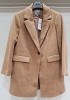 11 X BRAND NEW DOROTHY PERKINS CAMEL COAT JACKETS IN SIZE 14 - RRP £48 - TOTAL £528