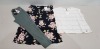 30 ITEMS OF BRAND NEW CLOTHING IE. 
11 X PEPE JEANS LORENA T-SHIRTS IN SIZES ( XS / S / M / L / XL ) 
6 X PEPE JEANS SIA FLORAL PRINTED MIDI SKIRTS ( SIZE UK 14 ) 
7 X EVERLAST TAPERED TIGHTS ( SIZES 14 / 16) & 6 X SIA FLORAL PRINTED MIDI SKIRT SIZE 14