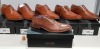 6 X BRAND NEW CHENGBO GOOR LEATHER BROGUES IN TAN SIZE 11